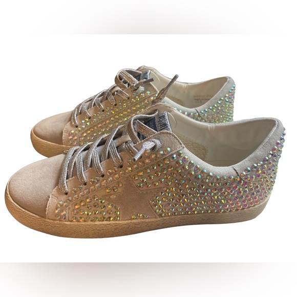 Miracle Miles Mi.iM Joann Lace up Rhinestone Suede Star Sneaker, Shoes - Size 6 - Picture 9 of 15